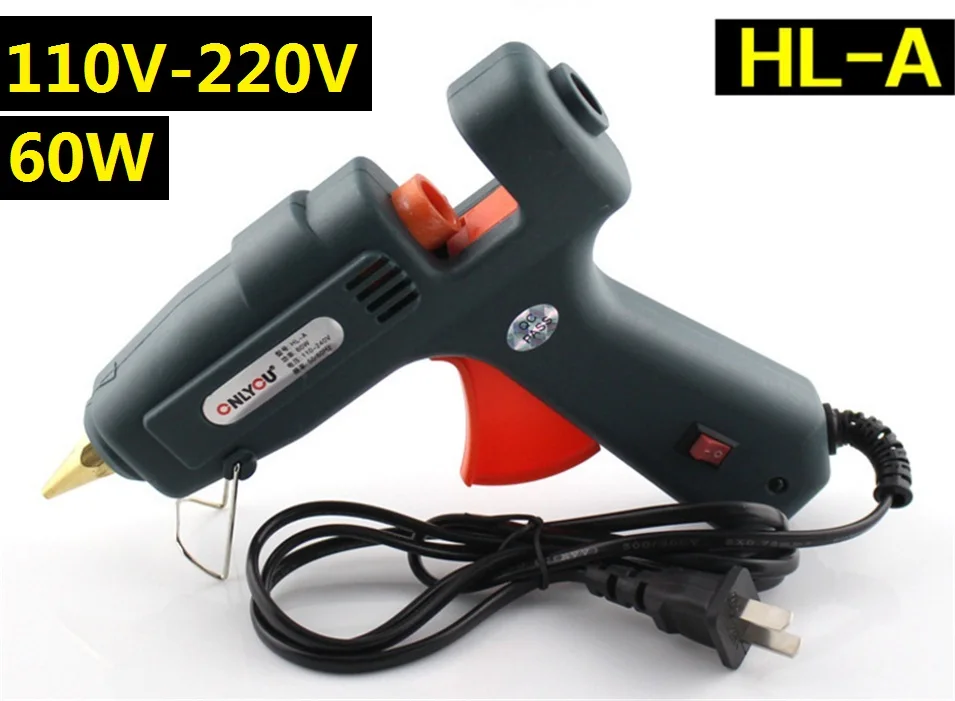 60W 100V-240V Hot Melt Glue Gun with 2pc 11mm Glue Stick Heat Temperature Tool Industrial Guns Thermo Gluegun Repair Heat Tools
60W 100V-240V Hot Melt Glue Gun with 2pc 11mm Glue Stick Heat Temperature Tool Industrial Guns Thermo Gluegun Repair Heat Tools