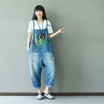 Women Loose Spaghetti Strap Denim Jumpsuit Ladies Ripped Vintage Wied Leg Jeans Romper Fashion Denim Overalls Playsuit
Women Loose Spaghetti Strap Denim Jumpsuit Ladies Ripped Vintage Wied Leg Jeans Romper Fashion Denim Overalls Playsuit