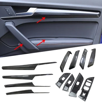 Carbon Fiber Style For Audi Q5 FY 2018 2019 ABS Car Styling Interior Door Window Lift Control Button & Handle Panel Cover Trim
Carbon Fiber Style For Audi Q5 FY 2018 2019 ABS Car Styling Interior Door Window Lift Control Button & Handle Panel Cover Trim