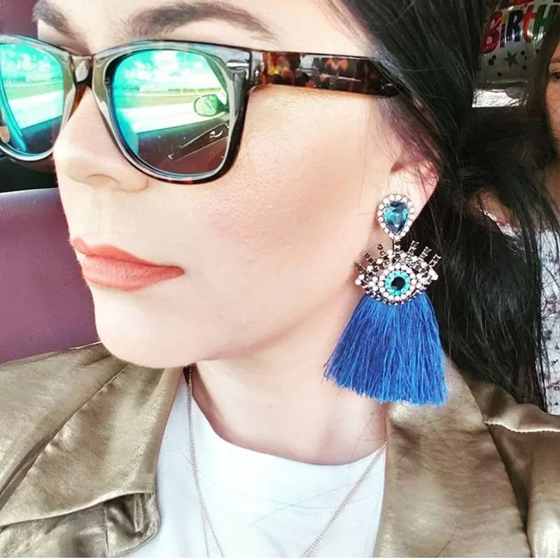 Best lady Brand Design Boho Eyes Drop Earrings Wedding Jewelry for Women Girls Ethnic Handmade Beaded Tassel Earrings Party Gift
Best lady Brand Design Boho Eyes Drop Earrings Wedding Jewelry for Women Girls Ethnic Handmade Beaded Tassel Earrings Party Gift