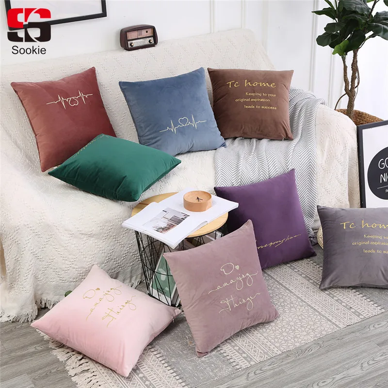 Sookie Velvet Cushion Cover 45*45cm Letter Pattern Pillow Cover Car/Sofa Decor Pillowcase Throw Cushion Covers for Home Pink
Sookie Velvet Cushion Cover 45*45cm Letter Pattern Pillow Cover Car/Sofa Decor Pillowcase Throw Cushion Covers for Home Pink