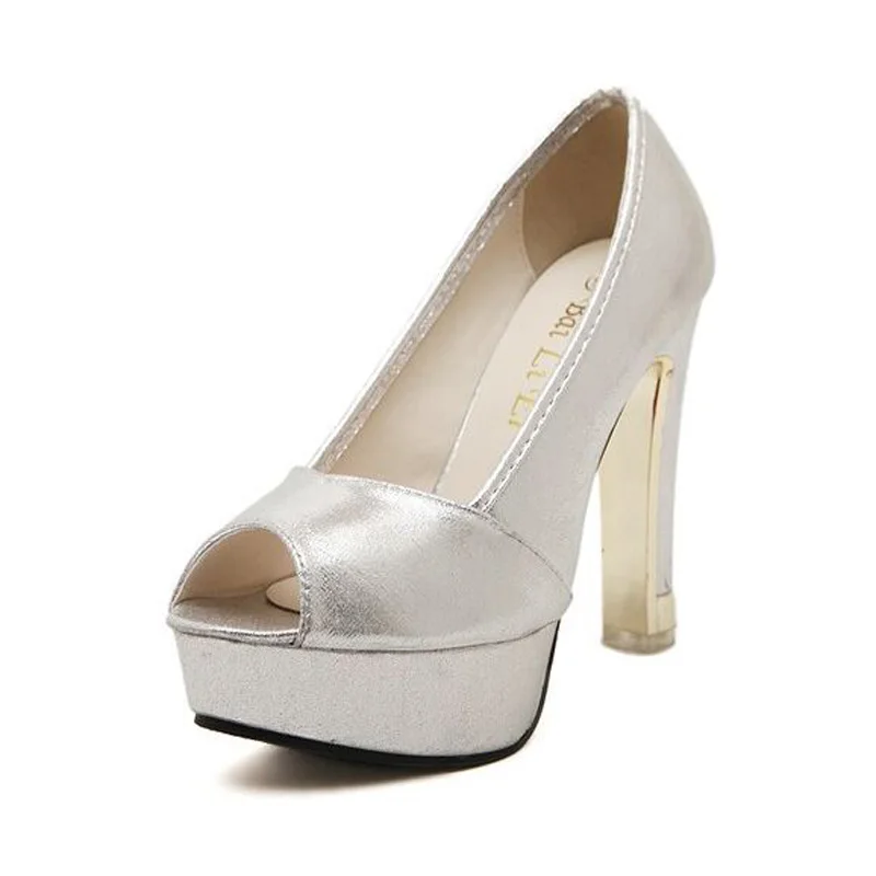 2016 New Fashion Womens Peep-toe Pumps Brand High Heels Woman Pumps Ladies High Heeled Dress Shoes