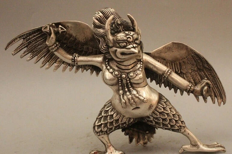 Details about 6" Tibet Buddhism Silver Fly Redpoll Winged Garuda Bird Eagle Buddha Statue R0715
Details about 6" Tibet Buddhism Silver Fly Redpoll Winged Garuda Bird Eagle Buddha Statue R0715
