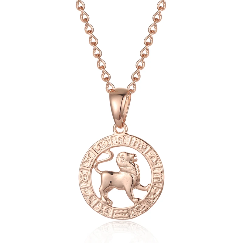FJ Women Men Pendant 585 Rose Gold Color Constellation Leo Taurus Pendants Necklaces
FJ Women Men Pendant 585 Rose Gold Color Constellation Leo Taurus Pendants Necklaces