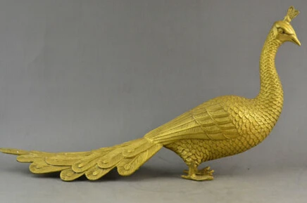 Copper Brass CHINESE crafts Asian Beautiful Chinese Collectible Decorate Handwork Old copper carving peacock big statue
Copper Brass CHINESE crafts Asian Beautiful Chinese Collectible Decorate Handwork Old copper carving peacock big statue