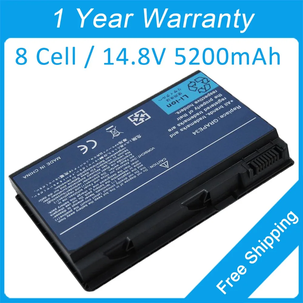 Новый 8 ячеек 5200 мАч аккумулятор для ноутбука acer TravelMate 5730 5520 5320 5530 5730G 5720G 5710G 5530G 5220G