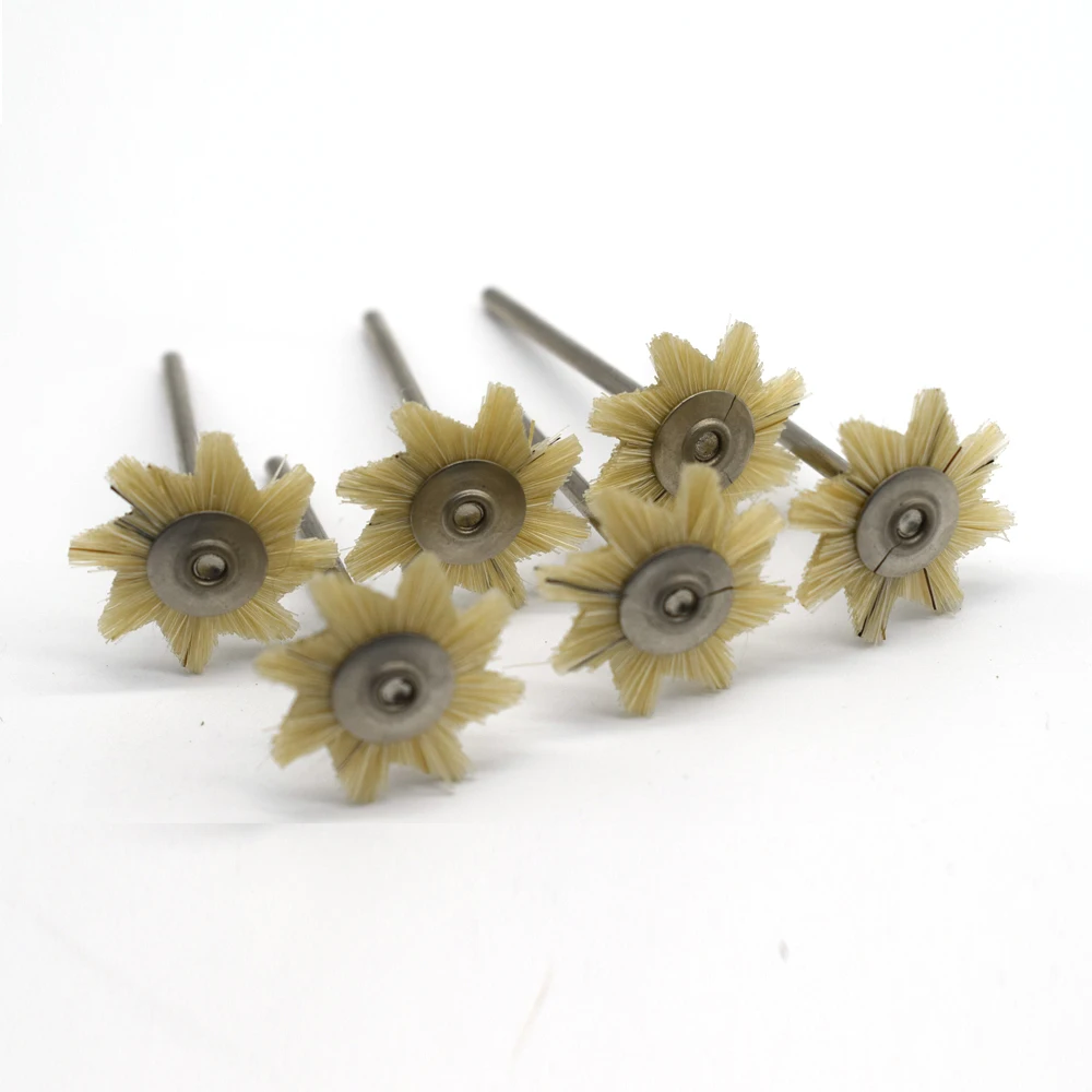 50PCS Jewelry Polishing Brush Wheel Hexagon Octagonal White Bristle with 2.35mm Shank
50PCS Jewelry Polishing Brush Wheel Hexagon Octagonal White Bristle with 2.35mm Shank