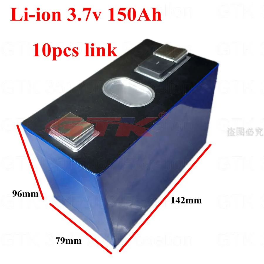 10pcs 3.7v 150Ah lipo battery cell 150Ah lithium pack diy solar photovoltaic energy storage inverter 150Ah 12v car scooter
10pcs 3.7v 150Ah lipo battery cell 150Ah lithium pack diy solar photovoltaic energy storage inverter 150Ah 12v car scooter