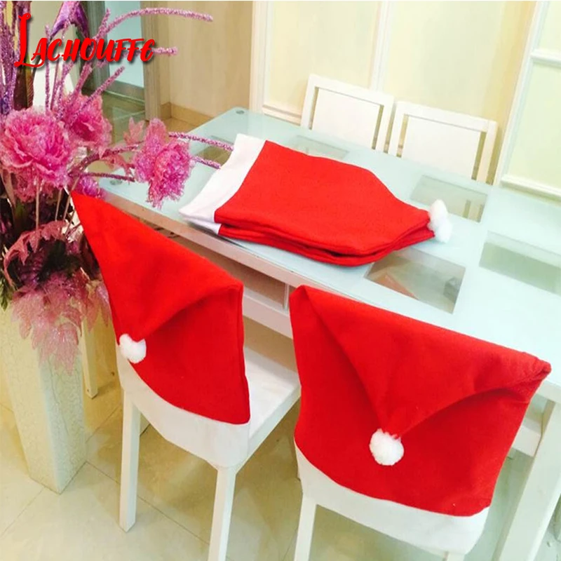 Santa Claus Cap Christmas Chair Cover Dinner Dining Table Red Hat Chair Back Cover for Home Decoration Ornament
Santa Claus Cap Christmas Chair Cover Dinner Dining Table Red Hat Chair Back Cover for Home Decoration Ornament