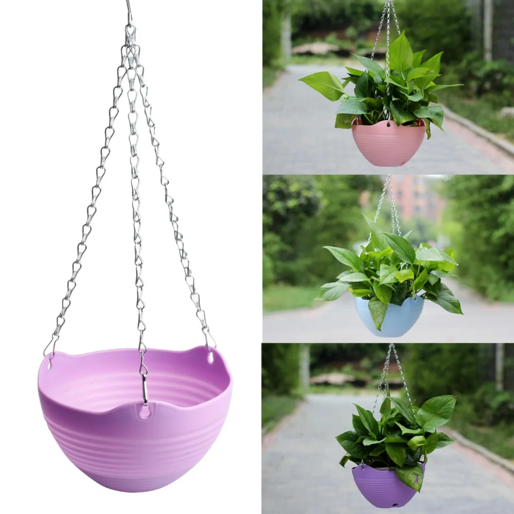 Flexible Chain Plastic Planter Basket Garden Home Decoration Hanging Flower Pot New Drop shipping
Flexible Chain Plastic Planter Basket Garden Home Decoration Hanging Flower Pot New Drop shipping