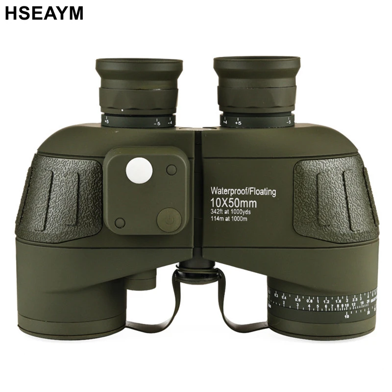 

HSEAYM 10X50 Ranging Binoculars Telescope Waterproof Fogproof Rangefinder Reticle Illuminant Scope Low light Night Vision