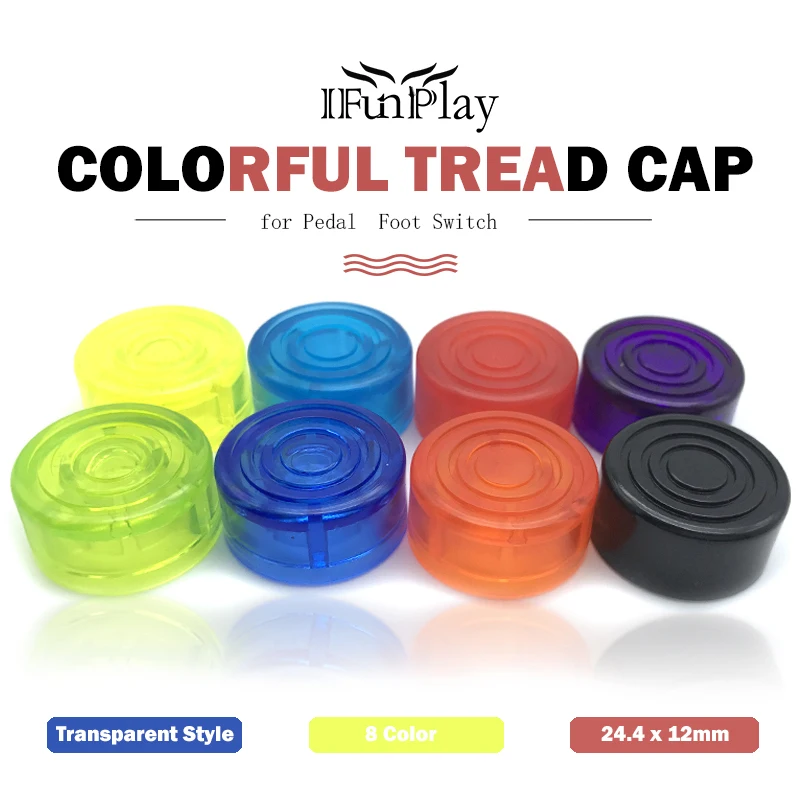 Multi Candy Color Electric Guitar Effect Pedal Foot Nail Cap Amplifiers Foot Switch Toppers Knob Transparent
Multi Candy Color Electric Guitar Effect Pedal Foot Nail Cap Amplifiers Foot Switch Toppers Knob Transparent
