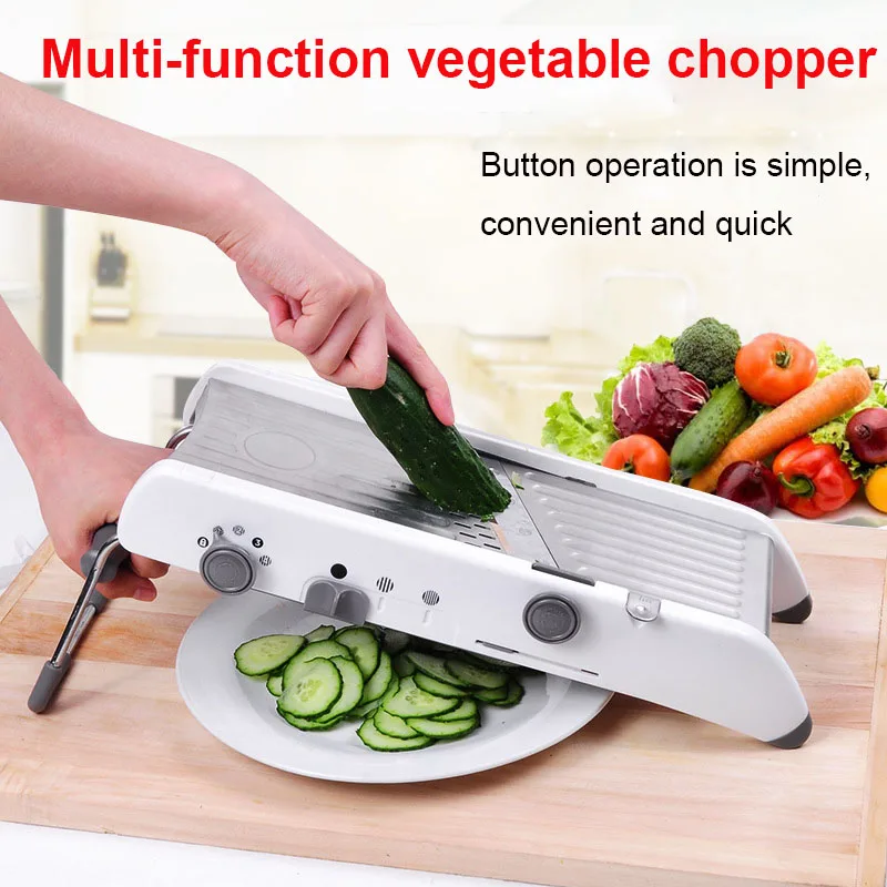 FDA Manual Vegetable Cutter Multifunctional Grater with Adjustable Stainless Steel Blades for Vegetable Fruit Kitchen Accessory
FDA Manual Vegetable Cutter Multifunctional Grater with Adjustable Stainless Steel Blades for Vegetable Fruit Kitchen Accessory