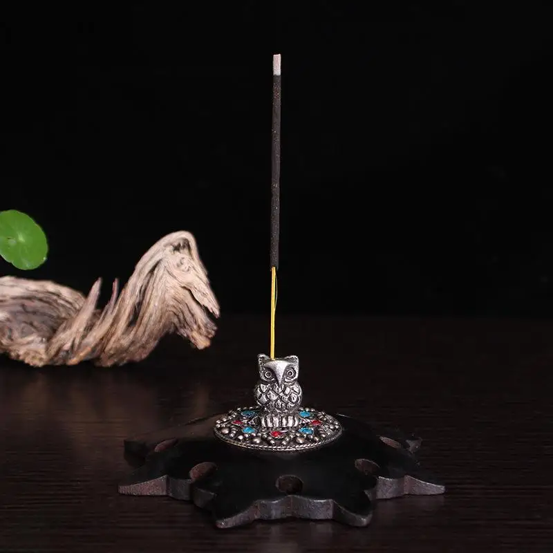 1pcs Owl Pattern Wodden Incense Burner Stick Cone Burner Holder Incense Base Plug Home Decoration
1pcs Owl Pattern Wodden Incense Burner Stick Cone Burner Holder Incense Base Plug Home Decoration
