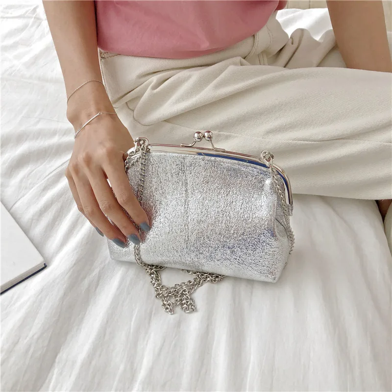 New Spring And Summer Custom Cracked Silver Clip Bag Mini Simple Single Shoulder Slanting Chain Small
New Spring And Summer Custom Cracked Silver Clip Bag Mini Simple Single Shoulder Slanting Chain Small