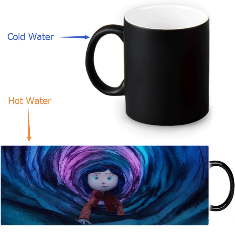 Coraline Heat Reveal Mug color change coffee Mug 12 OZ/350ml sensitive morphing mugs
Coraline Heat Reveal Mug color change coffee Mug 12 OZ/350ml sensitive morphing mugs