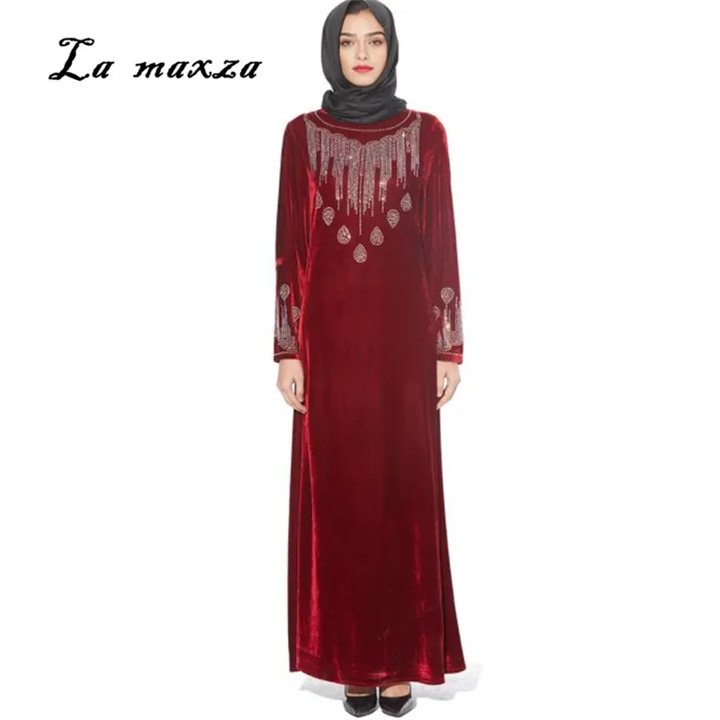 Abaya Gowns Muslim Women Elegant Warm Casual Loose Dress Middle East Arab Islamic Clothing
Abaya Gowns Muslim Women Elegant Warm Casual Loose Dress Middle East Arab Islamic Clothing