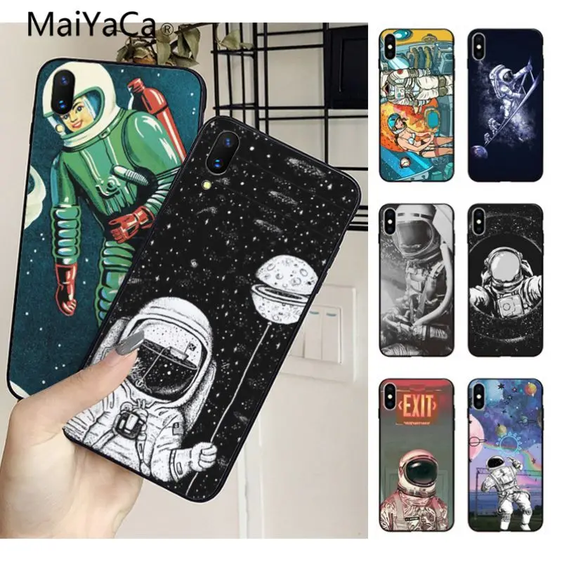 MaiYaCa Astronaut Space Outer Phone Back TPU Cover Case for Apple iPhone 8 7 6 6S Plus X XS MAX 5 5S SE XR Cellphones
MaiYaCa Astronaut Space Outer Phone Back TPU Cover Case for Apple iPhone 8 7 6 6S Plus X XS MAX 5 5S SE XR Cellphones