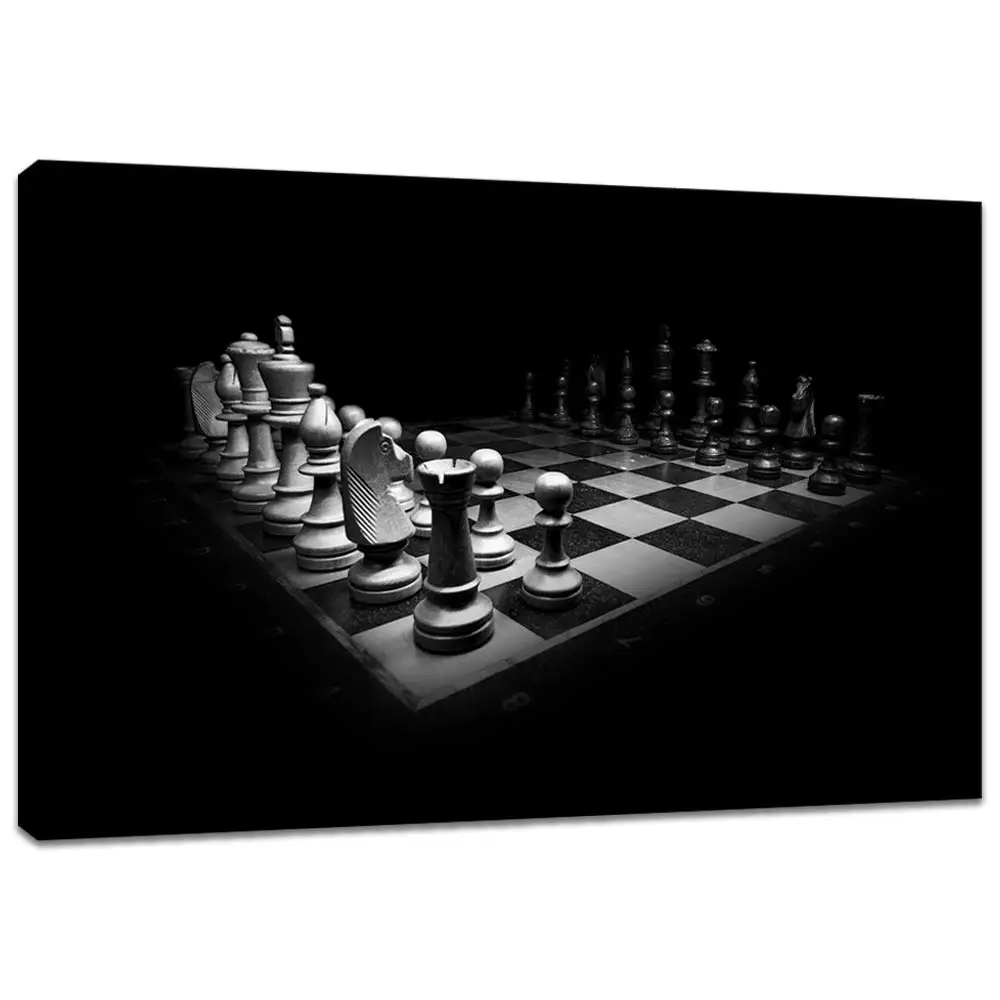 Black and White Chess Board Closeup Picture Canvas Print Art Still Life Retro Poster Painting Modern Photography Drop shipping
Black and White Chess Board Closeup Picture Canvas Print Art Still Life Retro Poster Painting Modern Photography Drop shipping