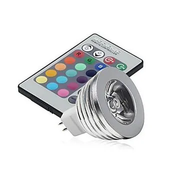 MR16 RGB LED Spotlight 12V Colors changing 3W LED Bulb Lamp with 24 Key IR Remote Control Free Shipping
MR16 RGB LED Spotlight 12V Colors changing 3W LED Bulb Lamp with 24 Key IR Remote Control Free Shipping