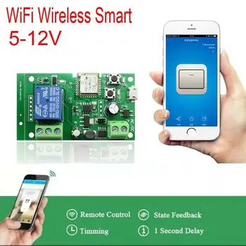 dc 5V-12V Sonoff WiFi Wireless Smart Switch Relay controller Module F/ Smart Home phone APP Apple Android control LAMP
dc 5V-12V Sonoff WiFi Wireless Smart Switch Relay controller Module F/ Smart Home phone APP Apple Android control LAMP