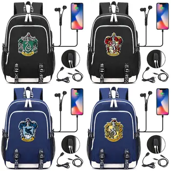 Magic Magic Shool Hogwarts Slytherin USB Headphone Jack Boy Girl School bag Women Teenagers Canvas Men Laptop Backpack Packsack
Magic Magic Shool Hogwarts Slytherin USB Headphone Jack Boy Girl School bag Women Teenagers Canvas Men Laptop Backpack Packsack