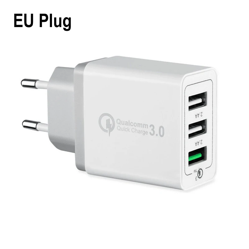 USB Wall Charger Quick Charge 3.0 Fast Mobile Phone Charger for iPhone Xiaomi Huawei Motorola US EU UK Plug USB Travel Adapter (16)