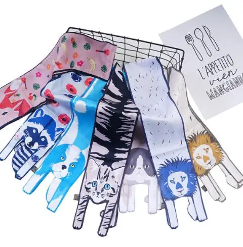 16x172cm 3D Design Cute Animal Scarf Collocation Bag Silk Scarf 120CMx10CM Fashion Tiger Cat Dog Parent-child Thin Silk Scarves
16x172cm 3D Design Cute Animal Scarf Collocation Bag Silk Scarf 120CMx10CM Fashion Tiger Cat Dog Parent-child Thin Silk Scarves