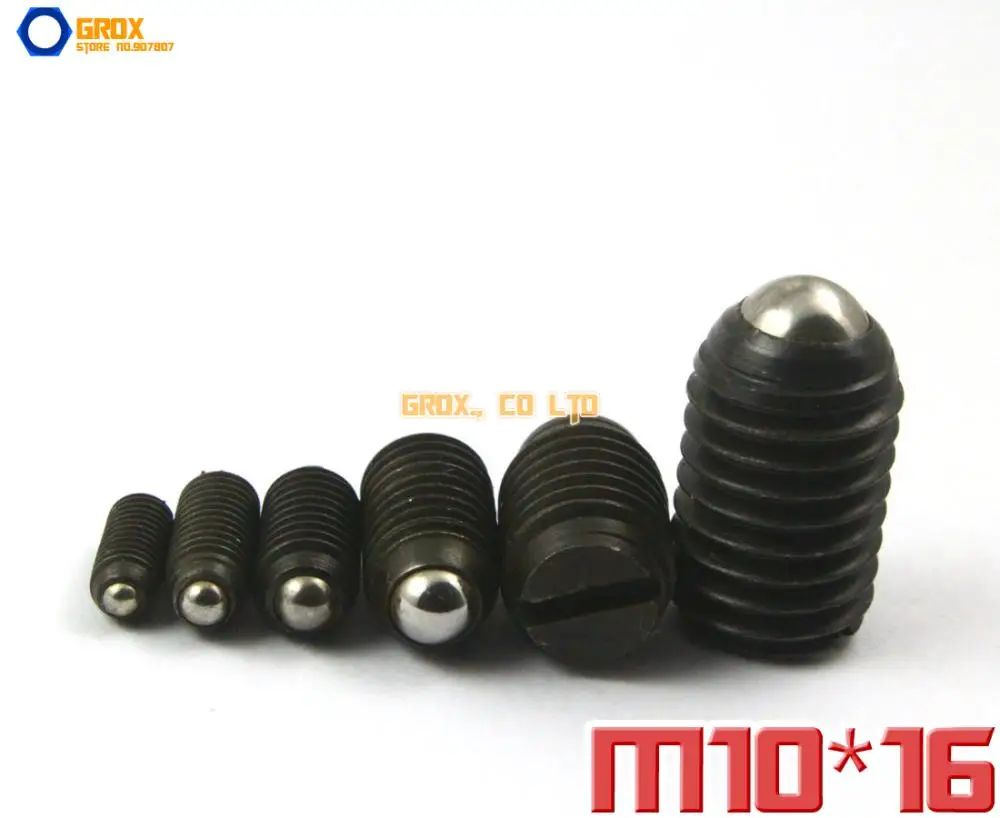20 Pieces M10 x 16mm 12.9 Grade Alloy Steel Slotted Spring Ball Plunger Set Screw
20 Pieces M10 x 16mm 12.9 Grade Alloy Steel Slotted Spring Ball Plunger Set Screw