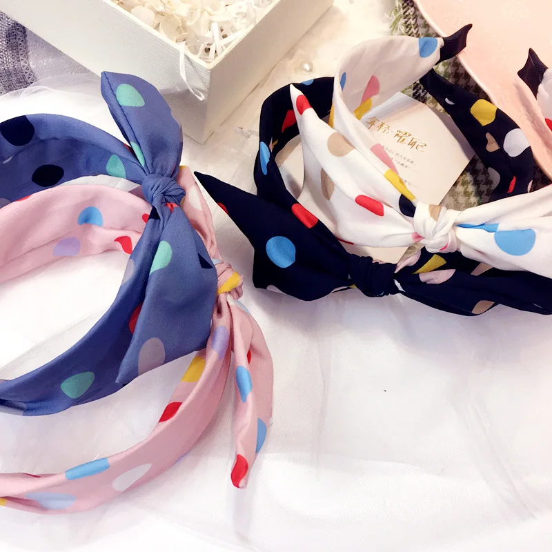 Polka Dot Hand Made Tie Knot Hair Accessories For Girls Hair Bows Yarn Weaving Hair Band Colorful Headbands For Women
Polka Dot Hand Made Tie Knot Hair Accessories For Girls Hair Bows Yarn Weaving Hair Band Colorful Headbands For Women