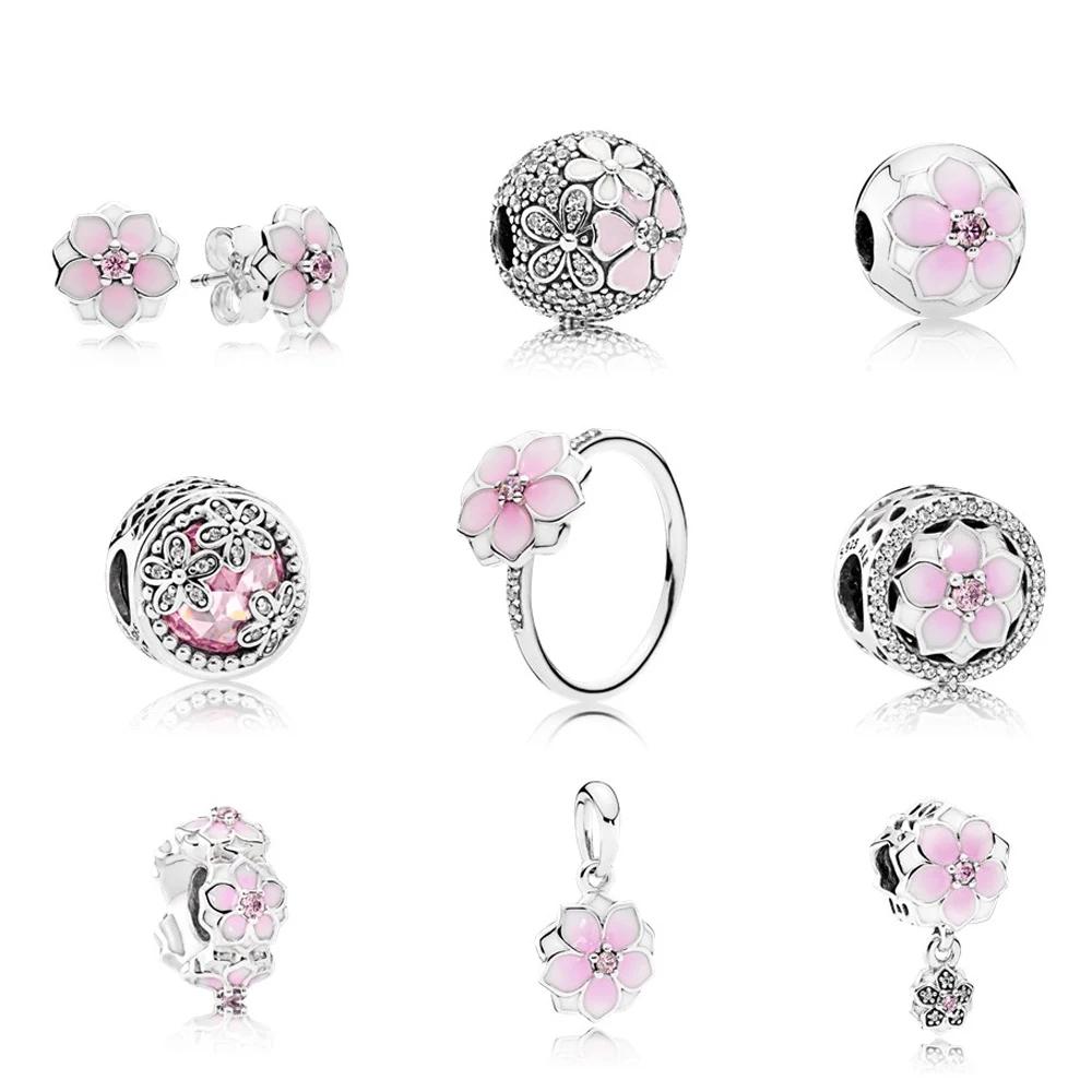 NEW Magnolia series S925 Sterling Silver Charm Clip Pendant Orchid Earrings Fit Bracelet DIY bracelet The factory wholesale
NEW Magnolia series S925 Sterling Silver Charm Clip Pendant Orchid Earrings Fit Bracelet DIY bracelet The factory wholesale