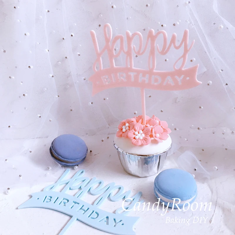 3Pcs Blue Pink Acrylic Striped Banner "Happy Birthday" Cake Topper Dessert Decoration for Birthday Party Lovely Gifts
3Pcs Blue Pink Acrylic Striped Banner "Happy Birthday" Cake Topper Dessert Decoration for Birthday Party Lovely Gifts