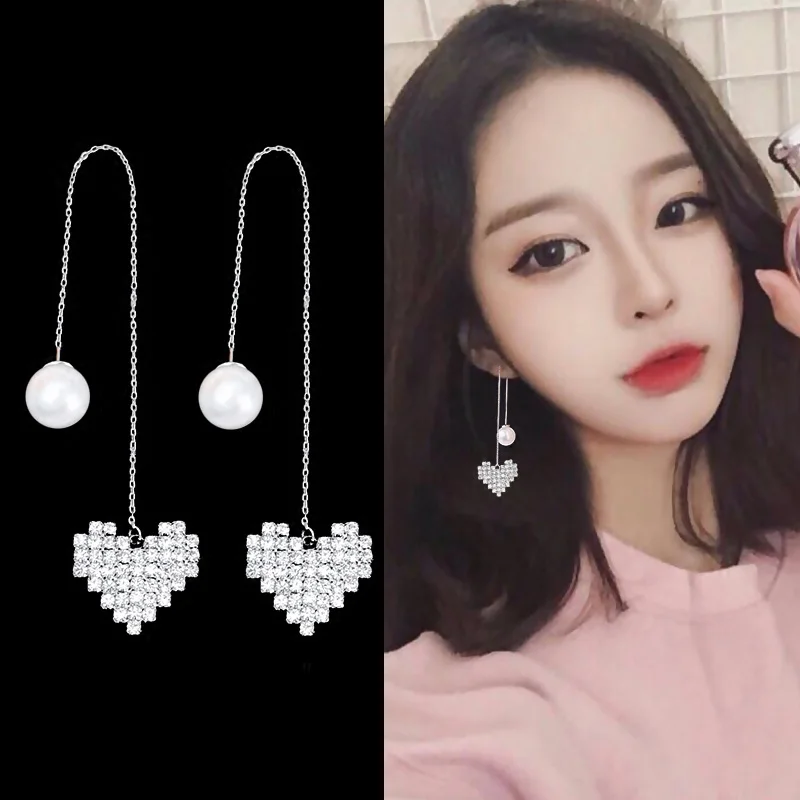 DreamySky 100% Real 925 Sterling Silver Imitation Pearl Jewelry Zirconia Love Heart Earrings For Women Wedding Statement Jewelry
DreamySky 100% Real 925 Sterling Silver Imitation Pearl Jewelry Zirconia Love Heart Earrings For Women Wedding Statement Jewelry