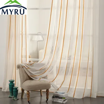 MYRU Stripe Linen Translucidus Ready Made Up Tulle Curtain
MYRU Stripe Linen Translucidus Ready Made Up Tulle Curtain