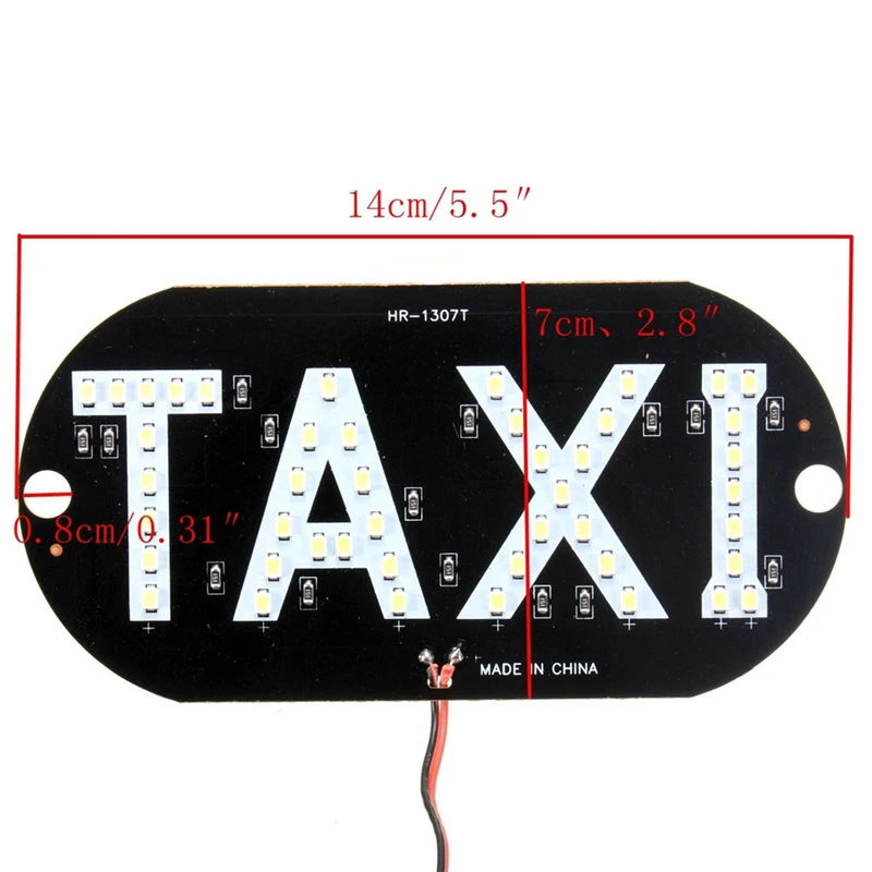 Newest 12V Auto Inside Windscreen Roof Top 45LED Taxi Cab Sign Light Lamp Blue