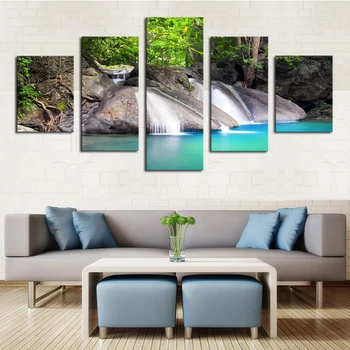 2017 Real Rushed Cuadros Paintings Stone Waterfall Picture Canvas Print Painting Artwork Wall Art On Unframed 5 Pieces
2017 Real Rushed Cuadros Paintings Stone Waterfall Picture Canvas Print Painting Artwork Wall Art On Unframed 5 Pieces