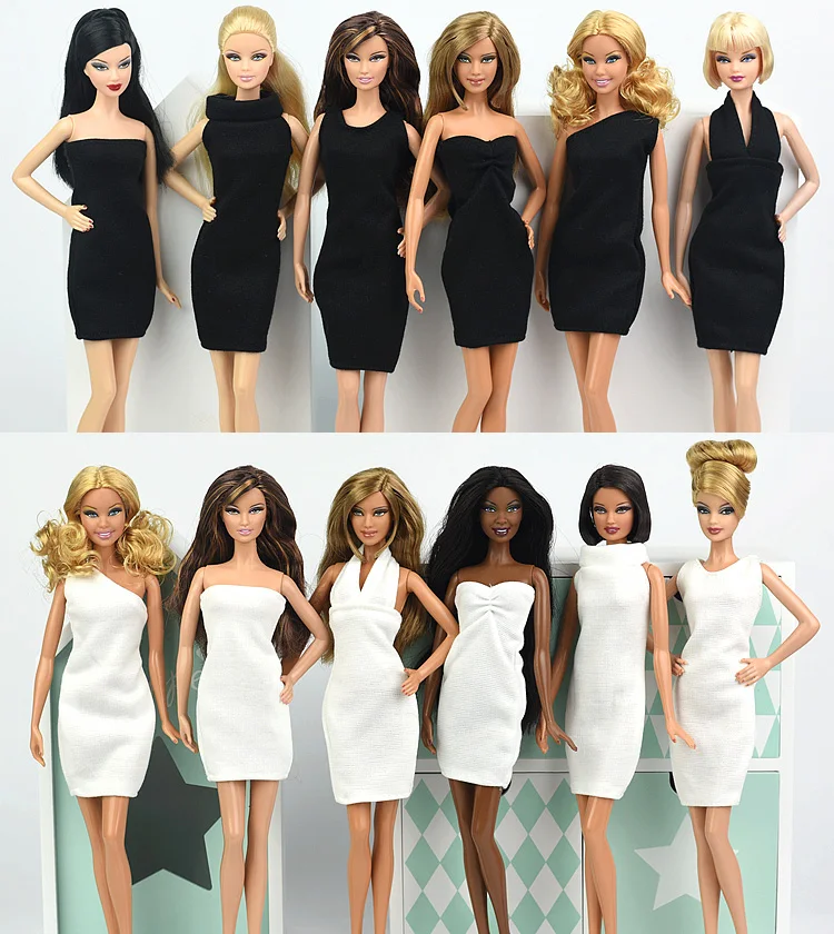 6pcs/lot Black or Pink or White Dress Skirt /Party Gown Outfit Fashion Clothing For Barbie Xinyi Kurhn FR Doll Toys for Children
6pcs/lot Black or Pink or White Dress Skirt /Party Gown Outfit Fashion Clothing For Barbie Xinyi Kurhn FR Doll Toys for Children