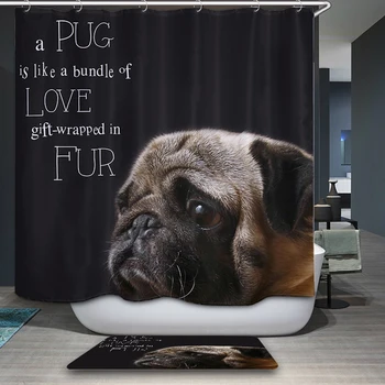 Art letter Shower Curtain Polyester Waterproof Fabric Bathroom Shower Curtains Animal Dog
Art letter Shower Curtain Polyester Waterproof Fabric Bathroom Shower Curtains Animal Dog