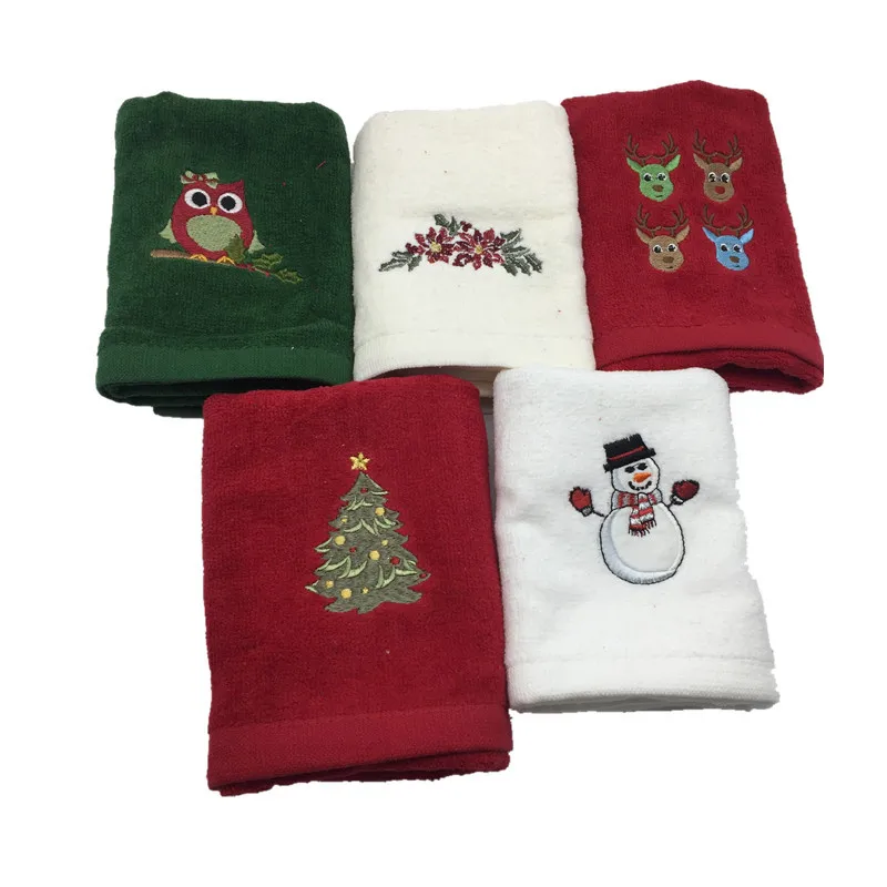30x45cm Quickly Dry Cotton Embroidery Snowman Owls Reindeer Christmas Tree Towels Home Textile Face Hair Hand Towel Gift
30x45cm Quickly Dry Cotton Embroidery Snowman Owls Reindeer Christmas Tree Towels Home Textile Face Hair Hand Towel Gift