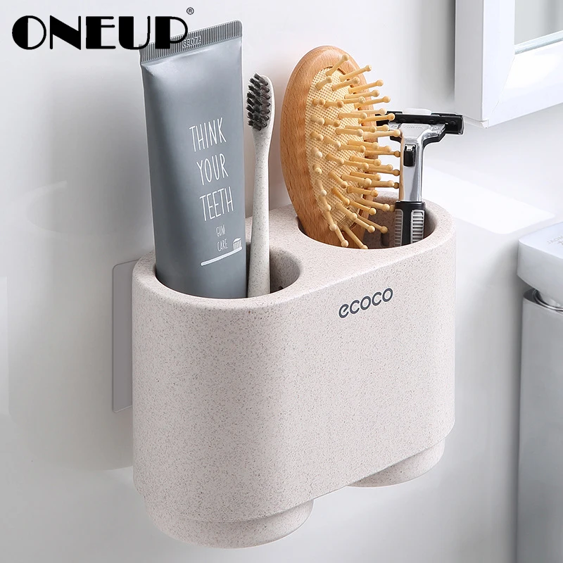 ONEUP Magnetic Adsorption Inverted Toothbrush Holder Simple Toothpaste Storage Rack with Wash Cup Punch Free Bathroom Sets
ONEUP Magnetic Adsorption Inverted Toothbrush Holder Simple Toothpaste Storage Rack with Wash Cup Punch Free Bathroom Sets
