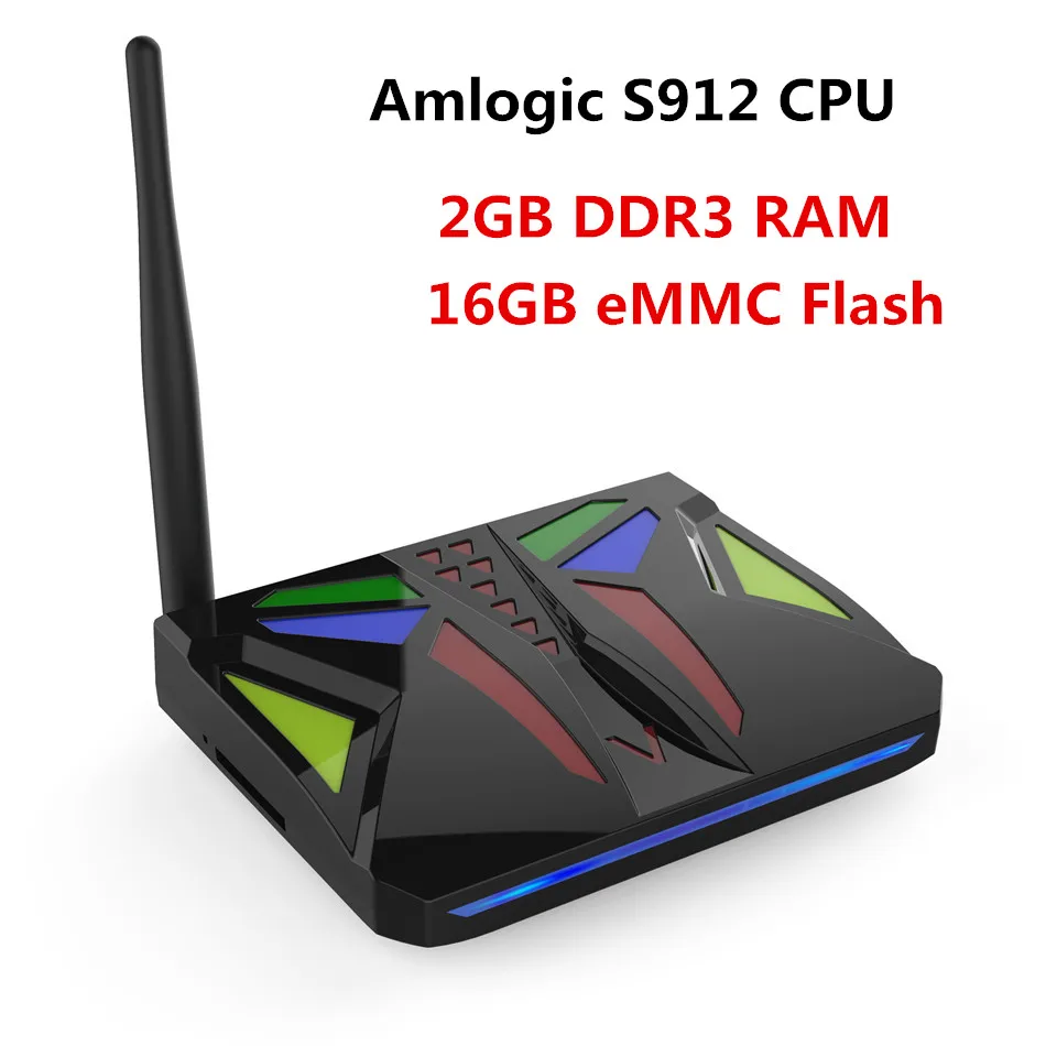 

2017 New Mask Box Amlogic S912 Octa Core CPU Android 6.0 TV Box 2GB RAM 16GB ROM 2.4G/5GHz WiFi 4K H.265 Media Player PK X92