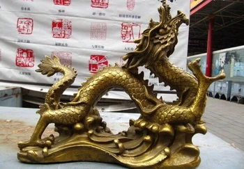 wholesale factory 9"Chinese classic refined Fengshui Auspicious Brass look up Fly Dragon statue 25% off
wholesale factory 9"Chinese classic refined Fengshui Auspicious Brass look up Fly Dragon statue 25% off