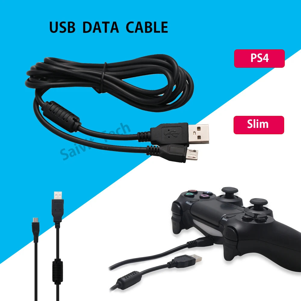 2.0m PS4 Slim Controller Charging Cable Joystick Data Cable for Sony PlayStation 4 PS4 Slim
2.0m PS4 Slim Controller Charging Cable Joystick Data Cable for Sony PlayStation 4 PS4 Slim