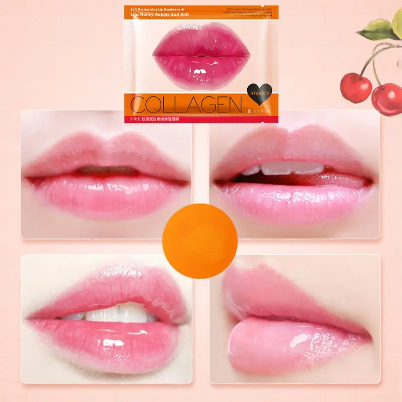 Lips Mask Collagen Cherry Extraction Moisturizing Anti Aging Anti Wrinkle Skin Care Products Natural Moisture Essence Lip Gel