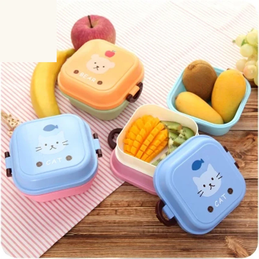 Cute Animal Pattern Plastic Lunch Food Box Children Baby Snack Box Double Layers Lunchbox Portable Microwave Food Container
Cute Animal Pattern Plastic Lunch Food Box Children Baby Snack Box Double Layers Lunchbox Portable Microwave Food Container