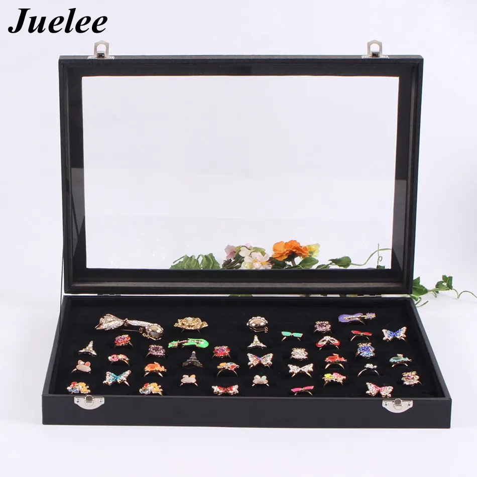 Juelee 100 Rings Display Box Storage Soft Velvet Tray Case Holder Stand Display Storage Box
Juelee 100 Rings Display Box Storage Soft Velvet Tray Case Holder Stand Display Storage Box