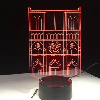 Cathedral Church Building Modelling Colorful 3D Home Decor Vision Table Lamp Led Light Fixture USB Creative Remote Night Light
Cathedral Church Building Modelling Colorful 3D Home Decor Vision Table Lamp Led Light Fixture USB Creative Remote Night Light