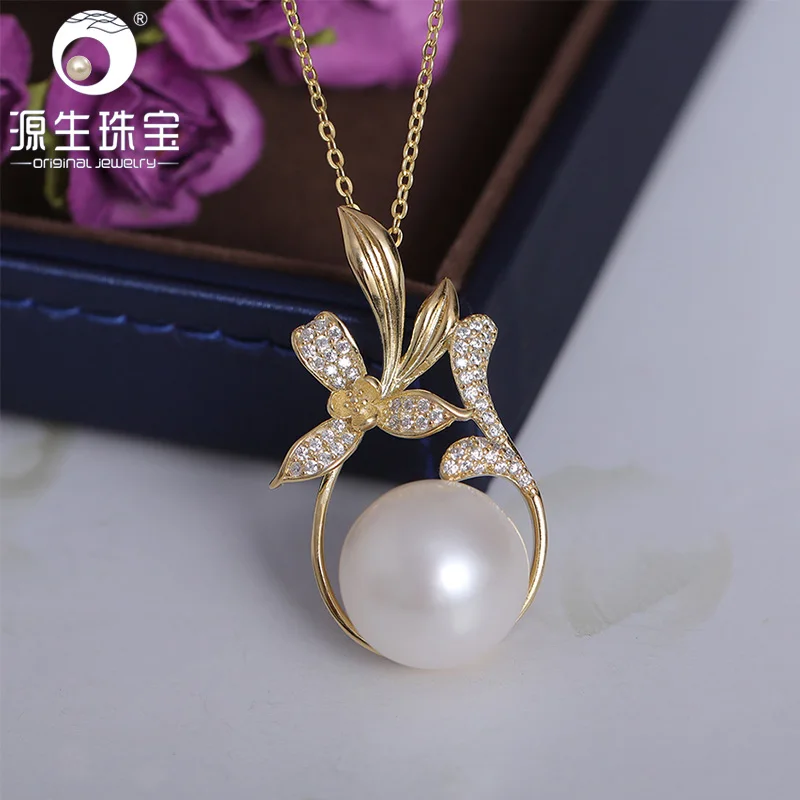 YS 925 Sterling Silver Big Size 13-14mm Elegant Freshwater Pearl Pendant Fine Jewelry
YS 925 Sterling Silver Big Size 13-14mm Elegant Freshwater Pearl Pendant Fine Jewelry