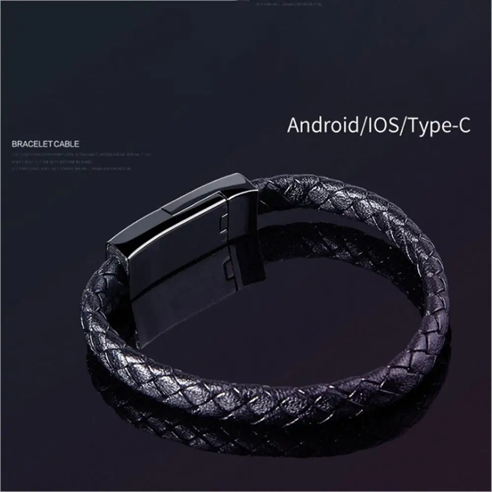 Creative Bracelet Data Cable For Apple Android Type-C Mobile Phone Zinc Alloy Charging Cable 
Creative Bracelet Data Cable For Apple Android Type-C Mobile Phone Zinc Alloy Charging Cable