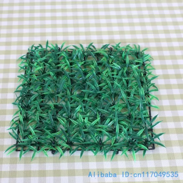 Image 4 PCS 9.8 inch(25cm) Artificial Plastic Green Grass Turf Sod Lawn Home Party Decoration Gift F208